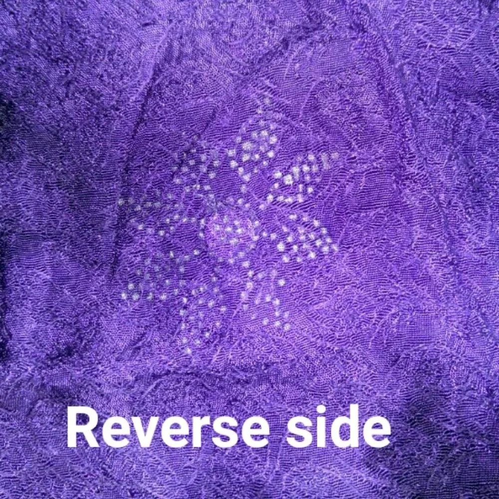 Dark Purple Scarf or Wrap w/ Fringe 42